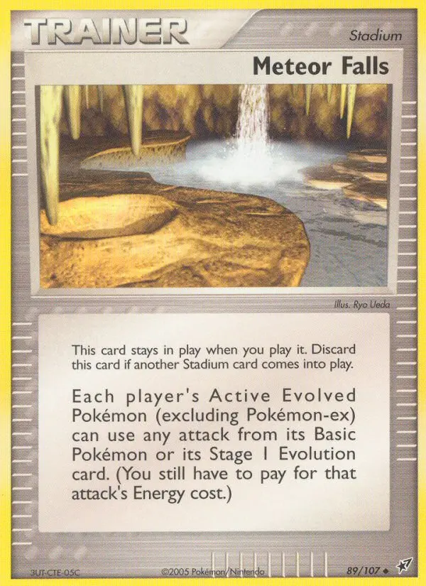 Meteor Falls Uncommon Pokemon card #89 from Deoxys