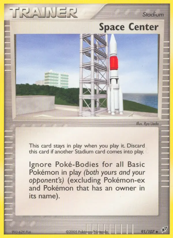 Space Center Uncommon Pokemon card #91 from Deoxys