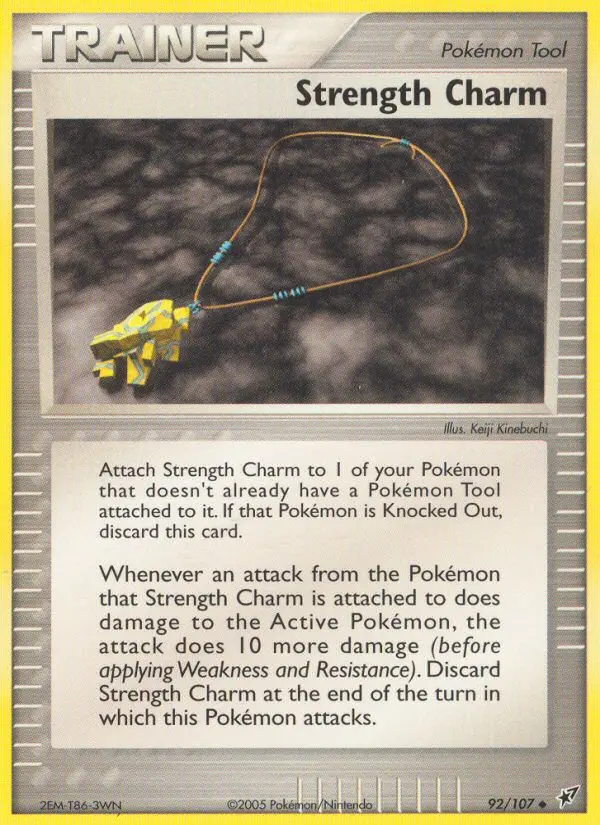 Strength Charm Uncommon Pokemon card #92 from Deoxys