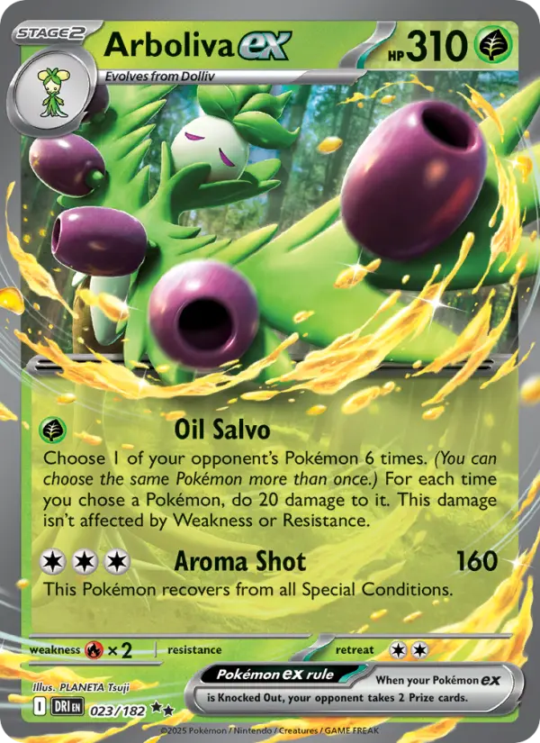 Arboliva Pokemon card artwork