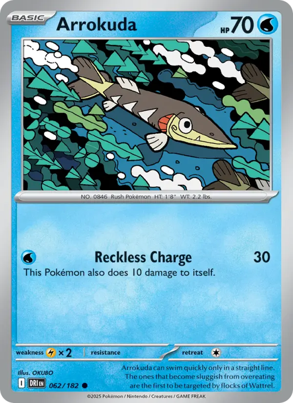Arrokuda Pokemon card artwork