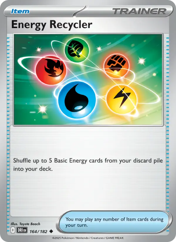 Energy Recycler Uncommon Pokemon card #164 from Destined Rivals