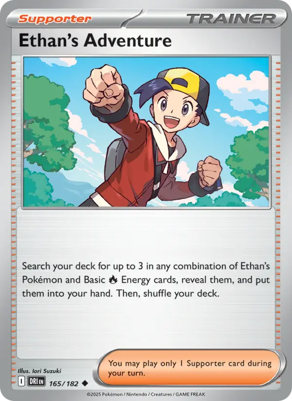 Ethan's Adventure Uncommon Pokemon card #165 from Destined Rivals