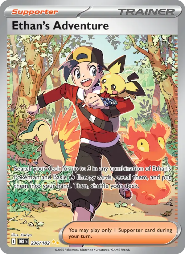 Ethan's Adventure Special illustration rare Pokemon card #236 from Destined Rivals