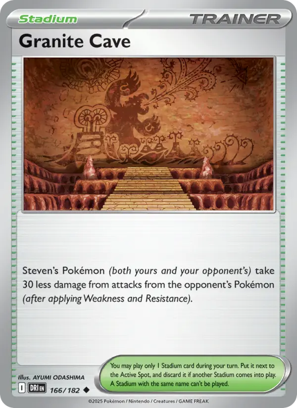 Granite Cave Uncommon Pokemon card #166 from Destined Rivals