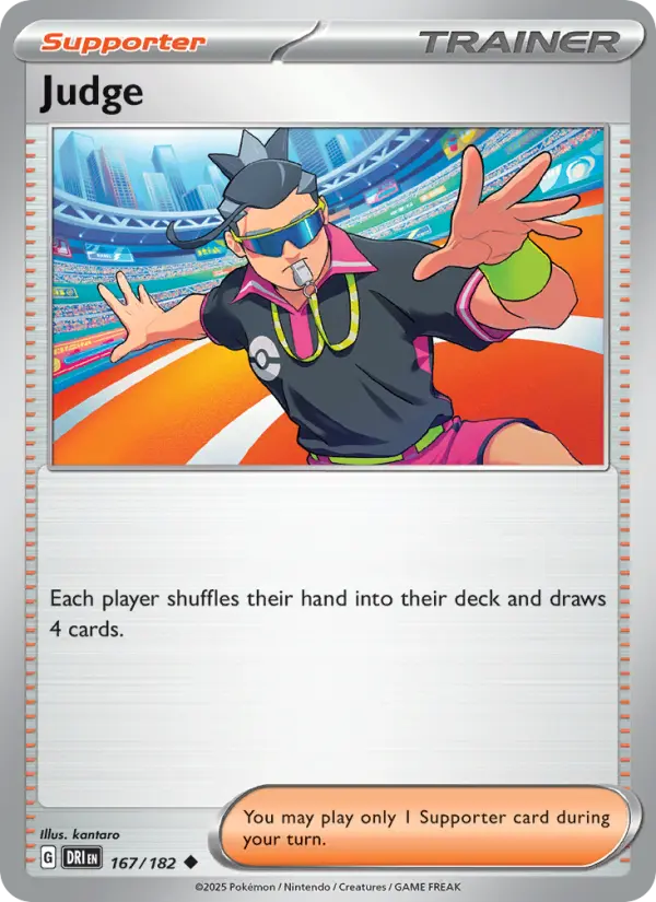 Judge Uncommon Pokemon card #167 from Destined Rivals