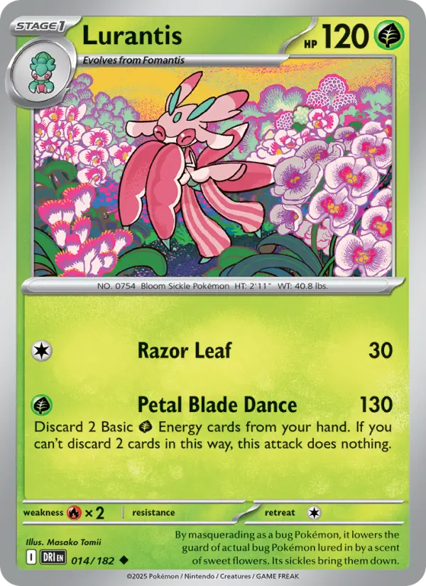 Lurantis Uncommon Pokemon card #014 from Destined Rivals