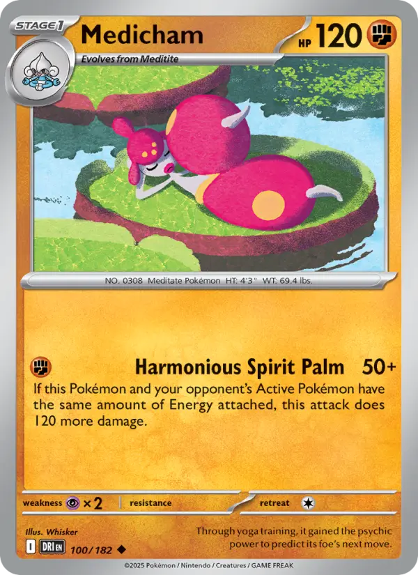 Medicham Pokemon card artwork