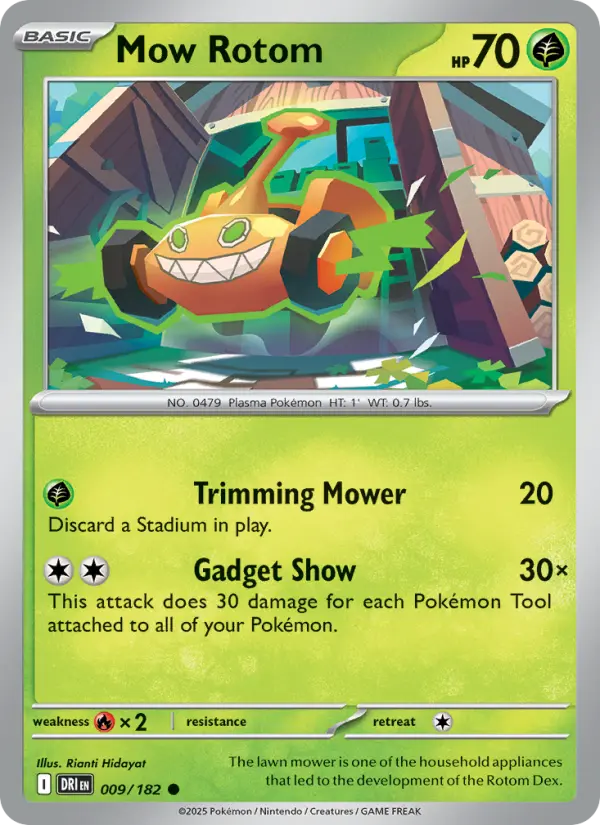 Mow Rotom Common Pokemon card #009 from Destined Rivals