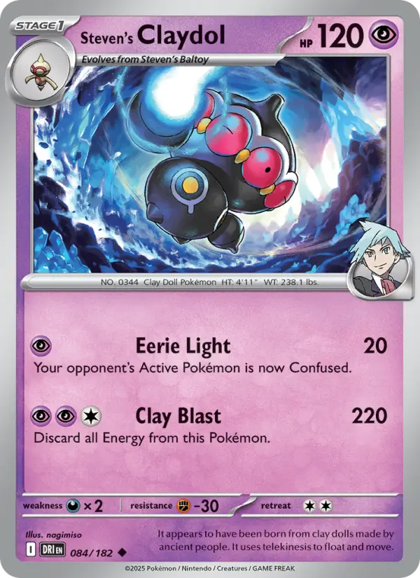 Claydol Pokemon card artwork