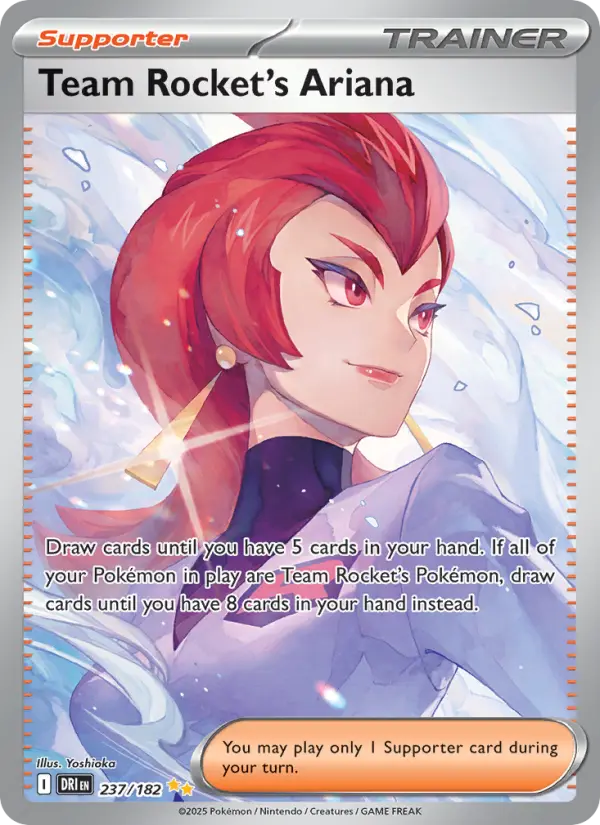 Team Rocket's Ariana Special illustration rare Pokemon card #237 from Destined Rivals