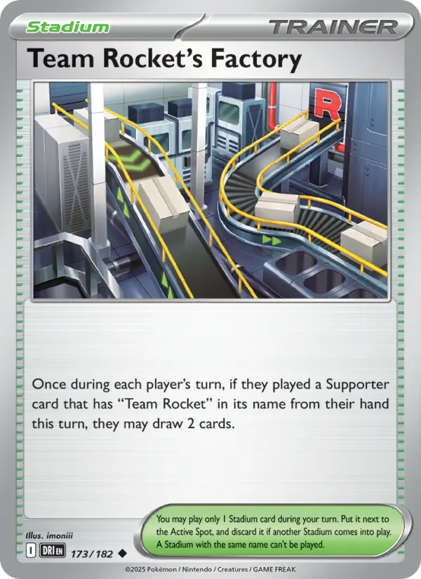 Team Rocket's Factory Uncommon Pokemon card #173 from Destined Rivals