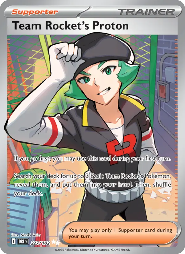 Team Rocket's Proton Ultra Rare Pokemon card #227 from Destined Rivals