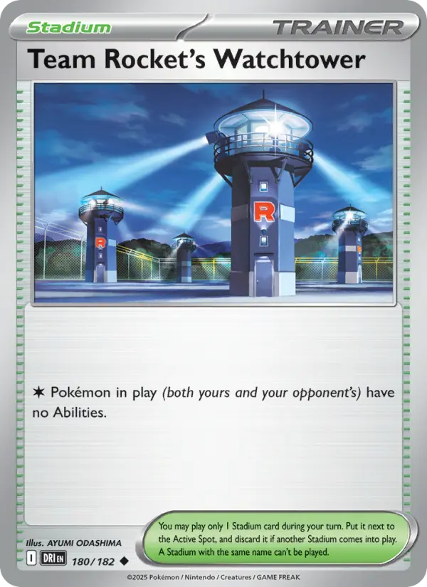 Team Rocket's Watchtower Uncommon Pokemon card #180 from Destined Rivals