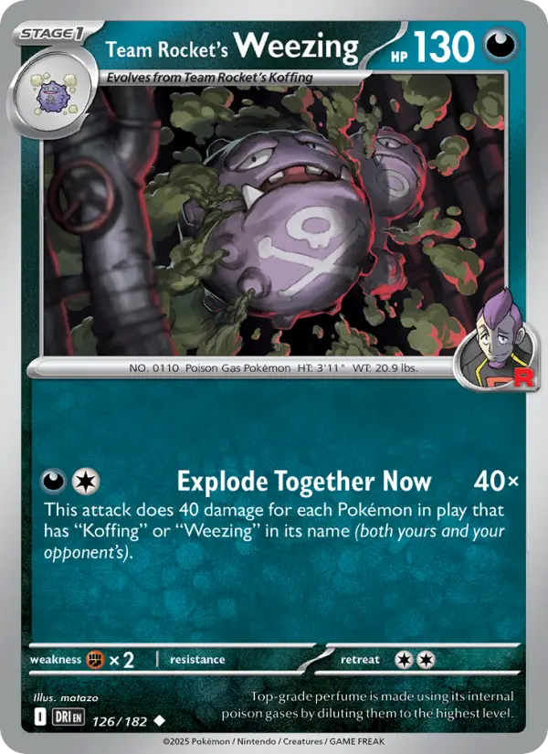 Weezing Pokemon card artwork