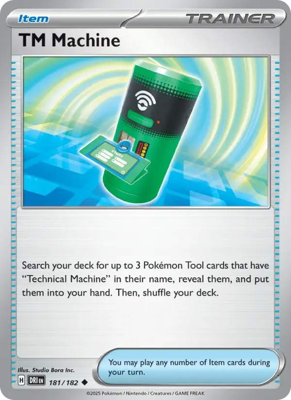 TM Machine Uncommon Pokemon card #181 from Destined Rivals
