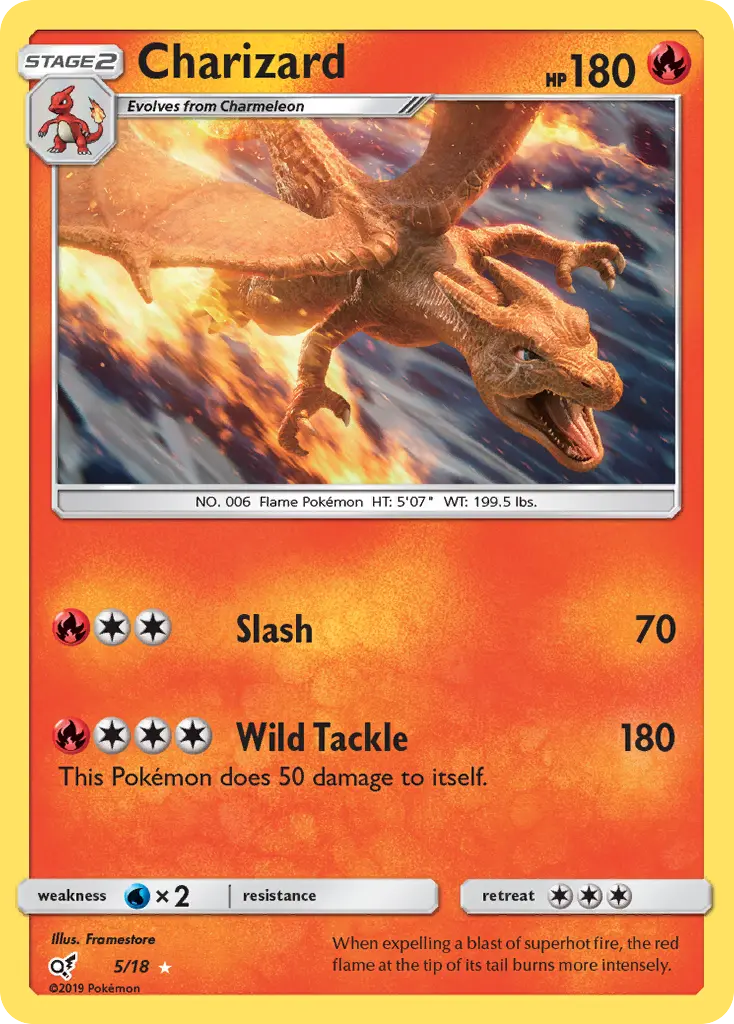 Charizard Ultra Rare Pokemon card #5 from Detective Pikachu