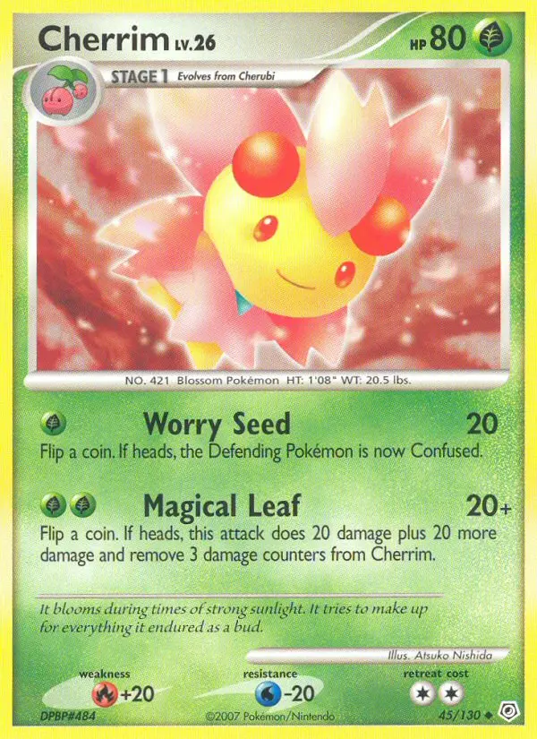 Cherrim Uncommon Pokemon card #45 from Diamond & Pearl