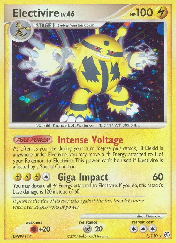 Electivire Rare Holo Pokemon card #3 from Diamond & Pearl