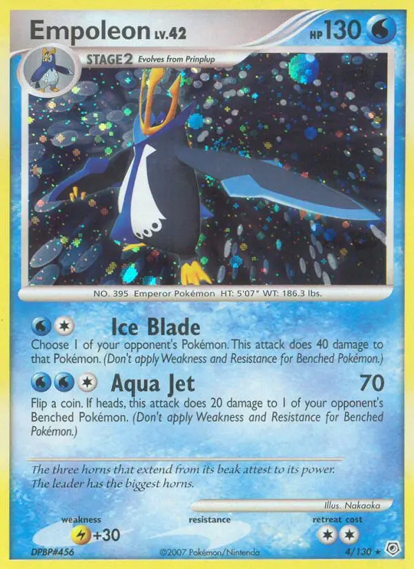 Empoleon Rare Holo Pokemon card #4 from Diamond & Pearl