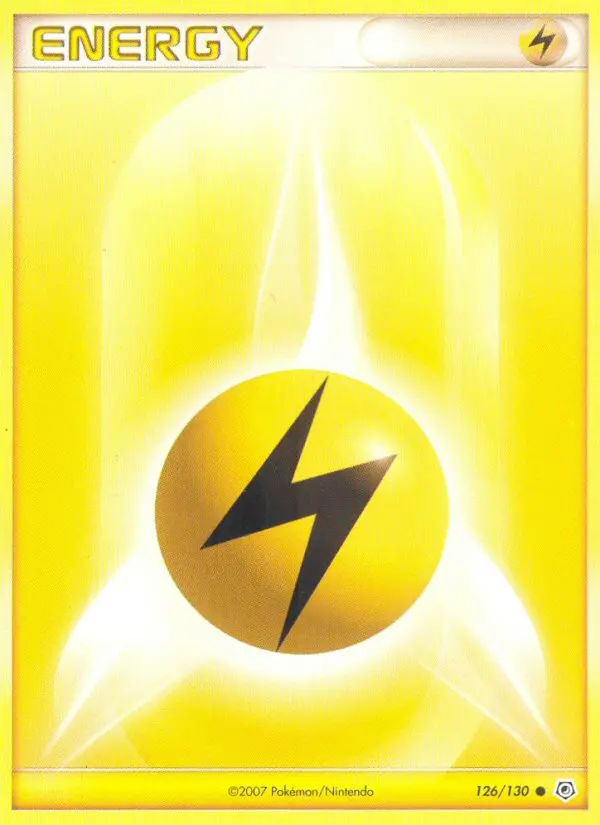 Lightning Energy Common Pokemon card #126 from Diamond & Pearl