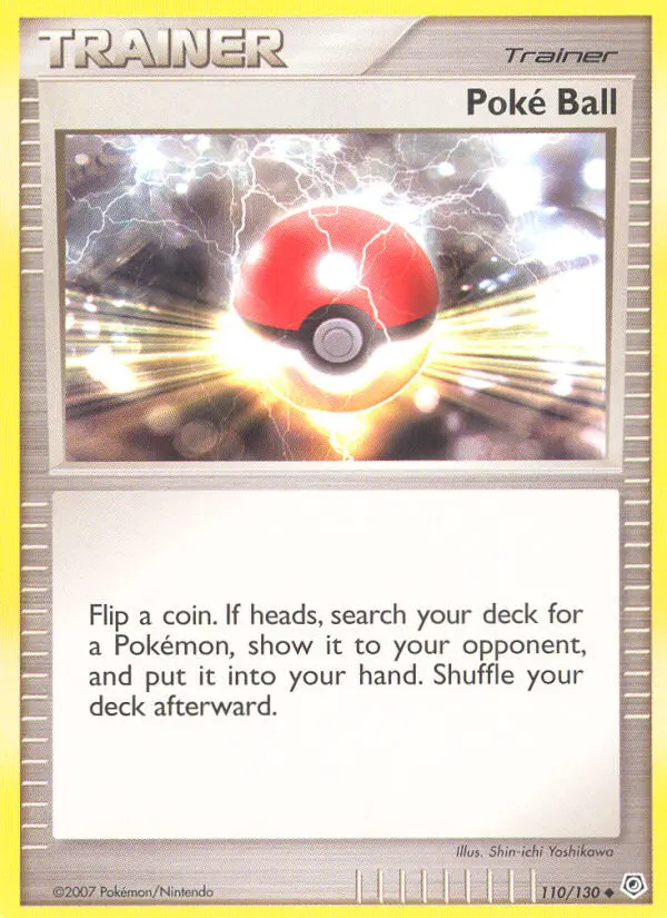 Poké Ball Uncommon Pokemon card #110 from Diamond & Pearl