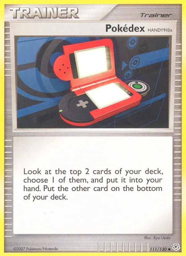 Pokédex HANDY910is Uncommon Pokemon card #111 from Diamond & Pearl