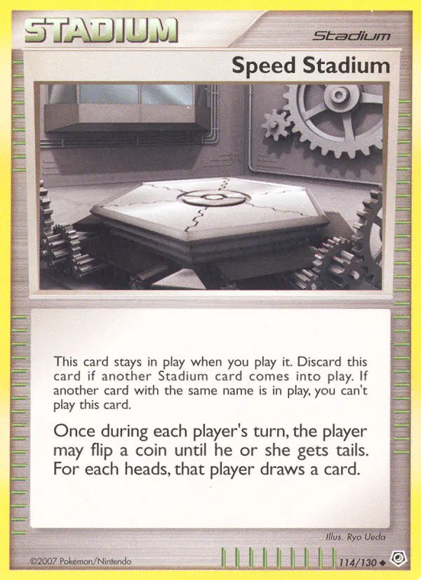 Speed Stadium Uncommon Pokemon card #114 from Diamond & Pearl