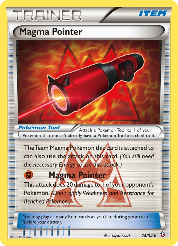 Magma Pointer Uncommon Pokemon card #24 from Double Crisis