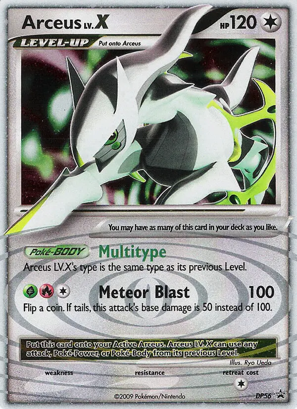 Arceus Common Pokemon card #DP56 from DP Black Star Promos