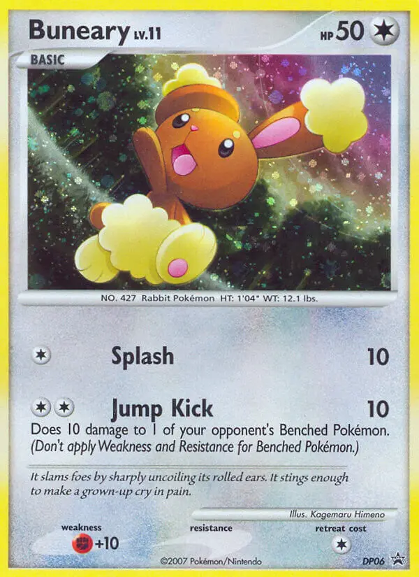 Buneary Common Pokemon card #DP06 from DP Black Star Promos