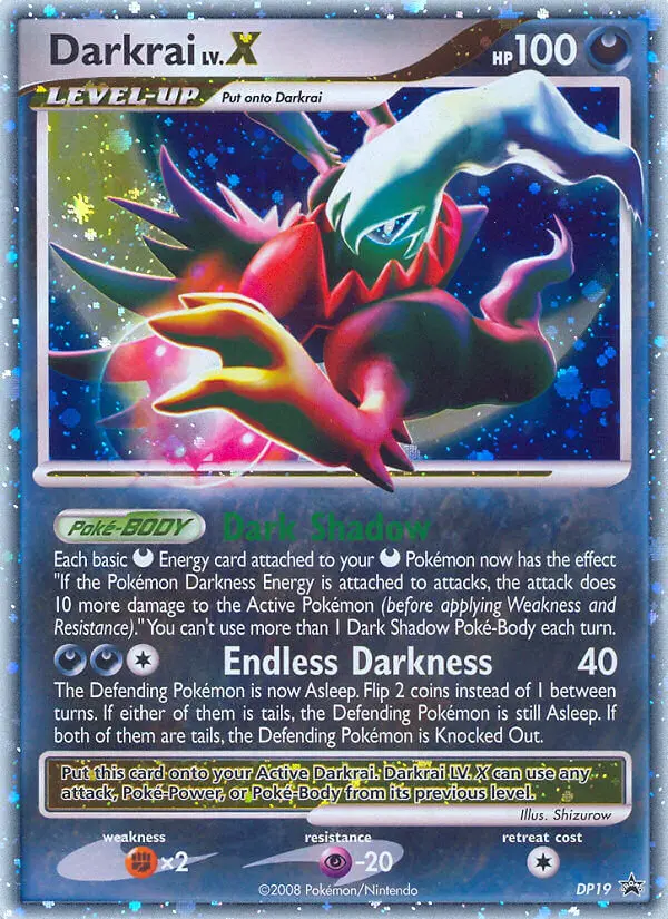 Darkrai Common Pokemon card #DP19 from DP Black Star Promos