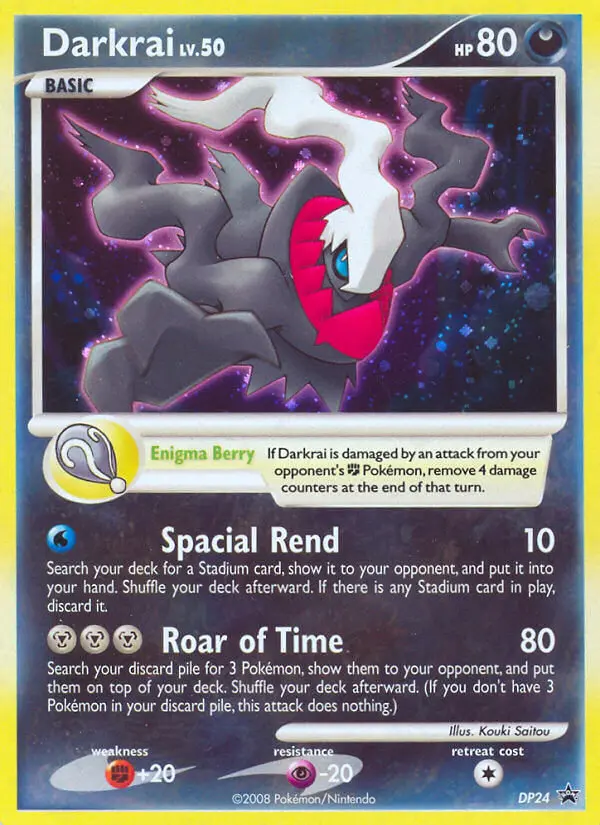 Darkrai Common Pokemon card #DP24 from DP Black Star Promos