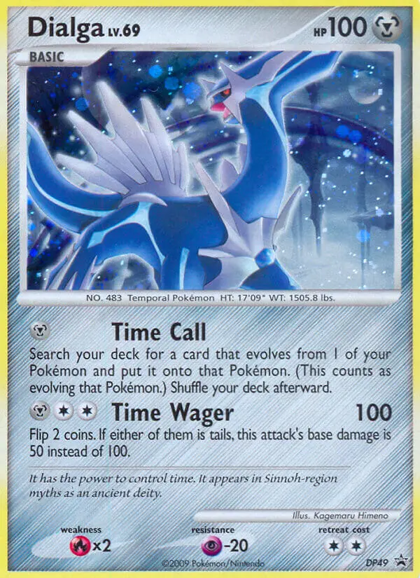 Dialga Common Pokemon card #DP49 from DP Black Star Promos