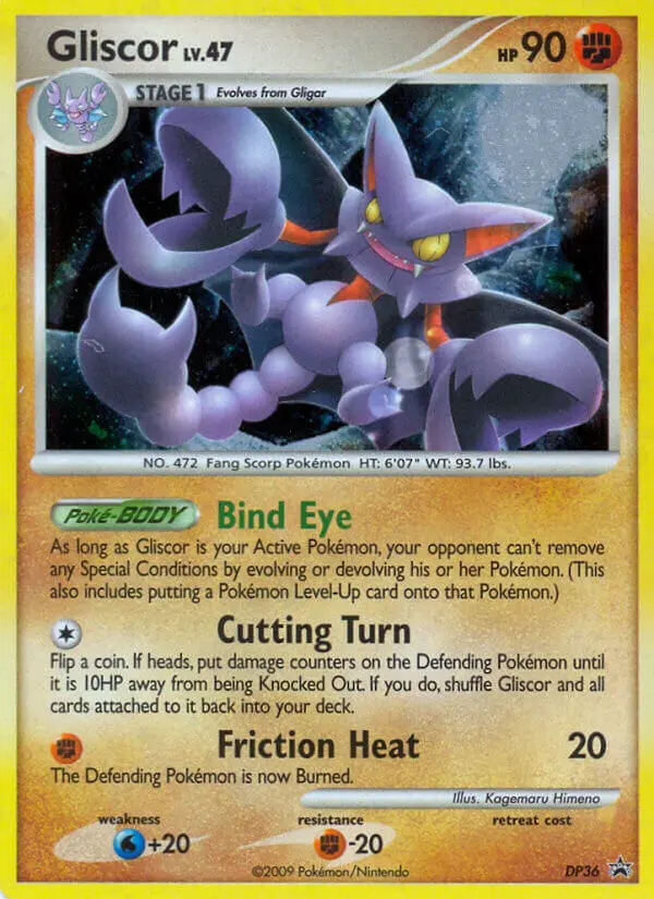 Gliscor Common Pokemon card #DP36 from DP Black Star Promos