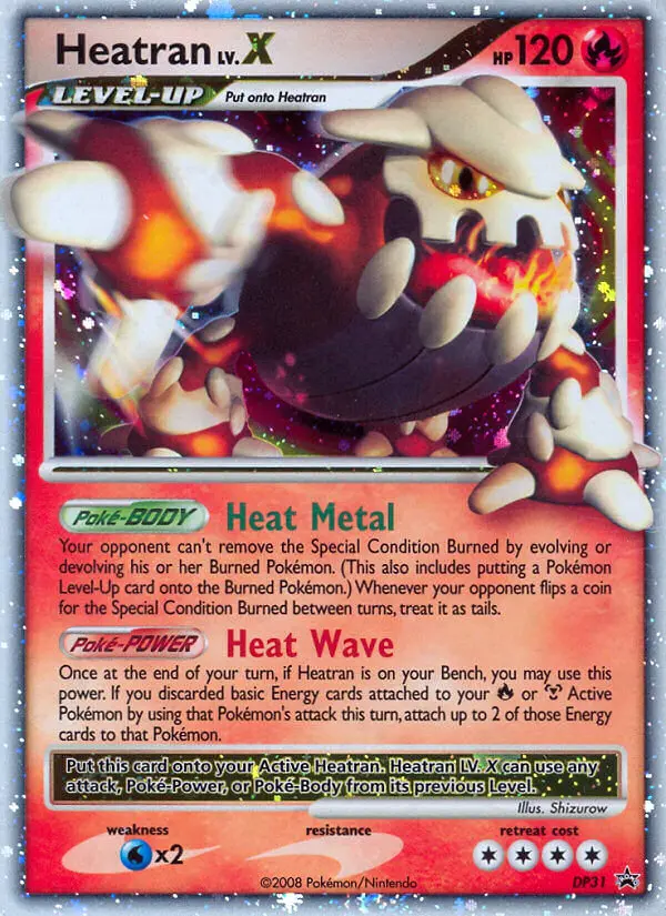Heatran Common Pokemon card #DP31 from DP Black Star Promos
