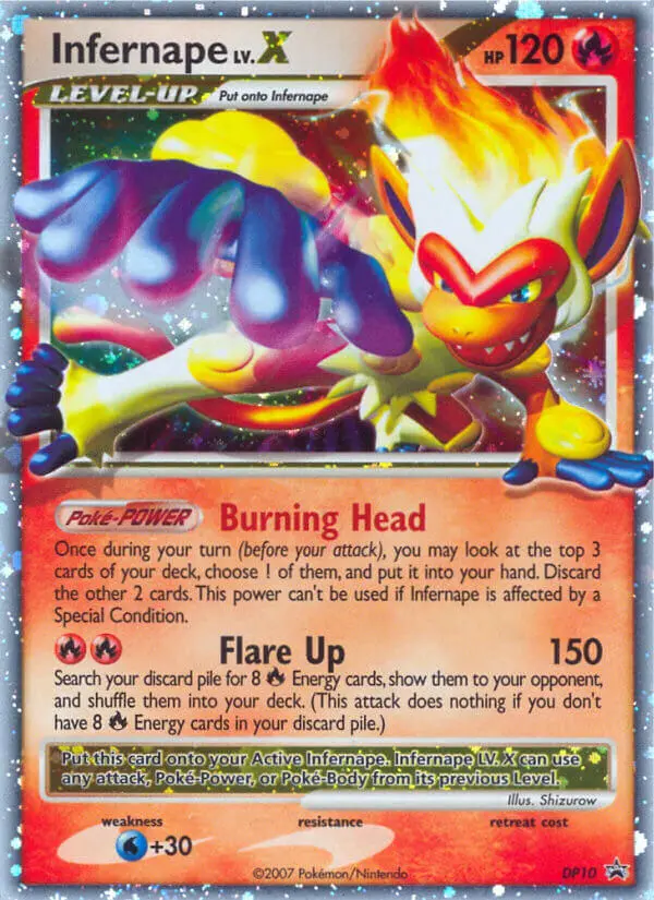 Infernape Common Pokemon card #DP10 from DP Black Star Promos