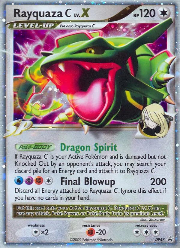 Rayquaza C Common Pokemon card #DP47 from DP Black Star Promos