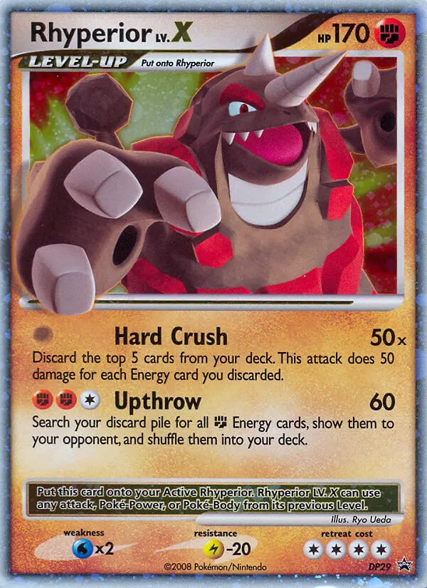 Rhyperior Common Pokemon card #DP29 from DP Black Star Promos