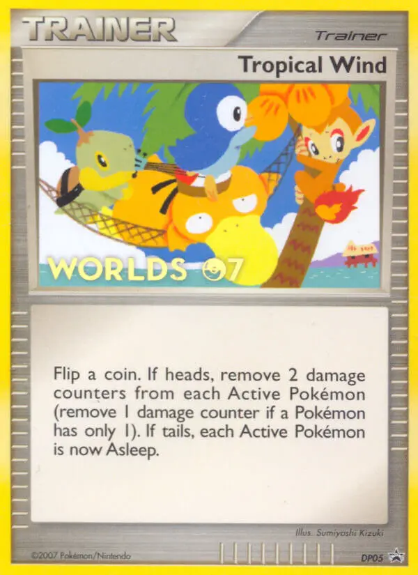 Tropical Wind Common Pokemon card #DP05 from DP Black Star Promos