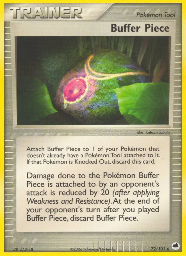 Buffer Piece Uncommon Pokemon card #72 from Dragon Frontiers