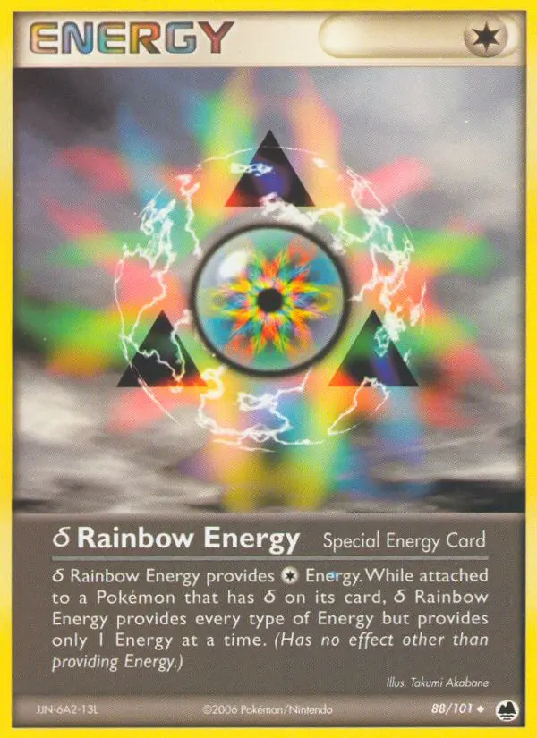 δ Rainbow Energy Uncommon Pokemon card #88 from Dragon Frontiers