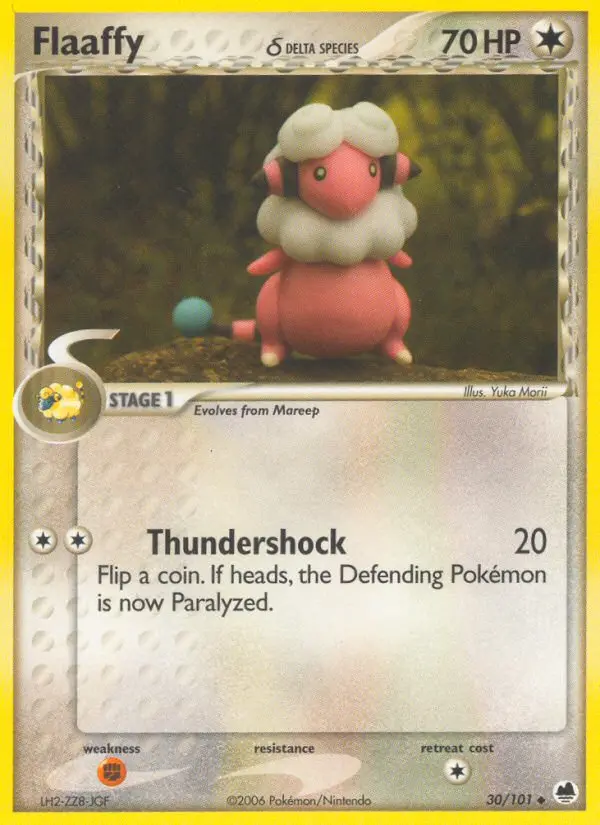 Flaaffy δ Uncommon Pokemon card #30 from Dragon Frontiers