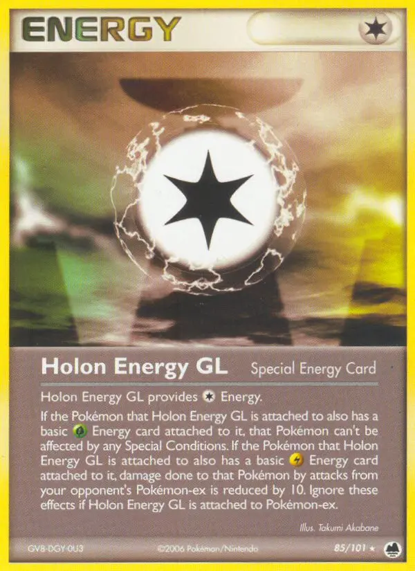 Holon Energy GL Rare Pokemon card #85 from Dragon Frontiers