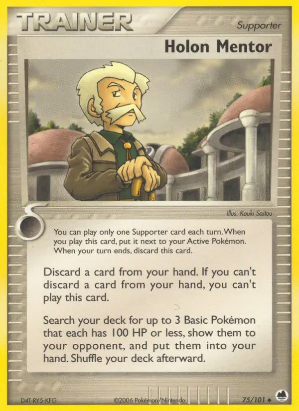 Holon Mentor Uncommon Pokemon card #75 from Dragon Frontiers