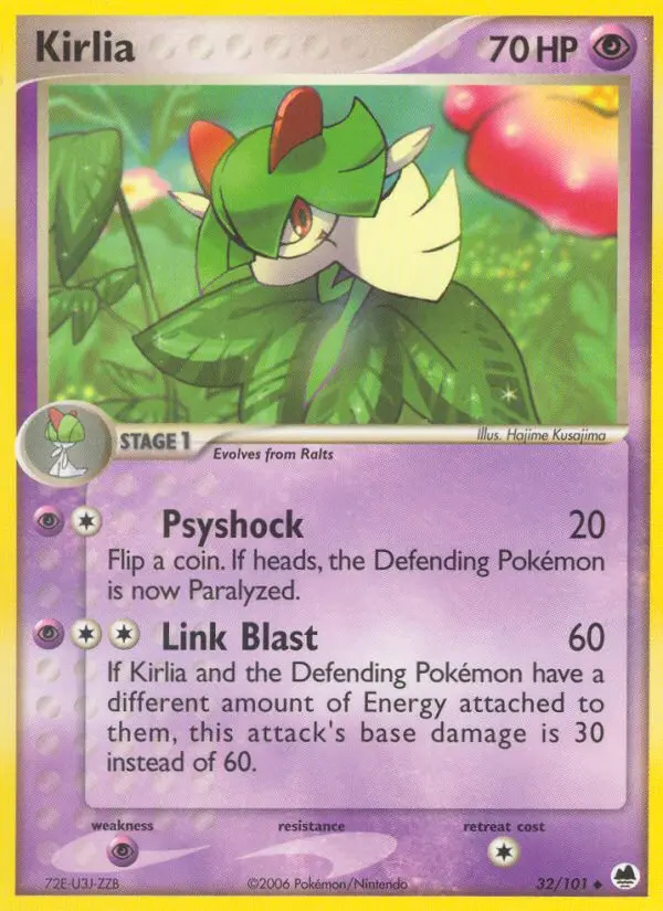 Kirlia Uncommon Pokemon card #32 from Dragon Frontiers