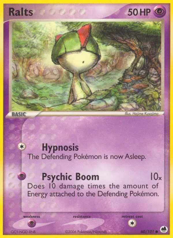 Ralts Common Pokemon card #60 from Dragon Frontiers