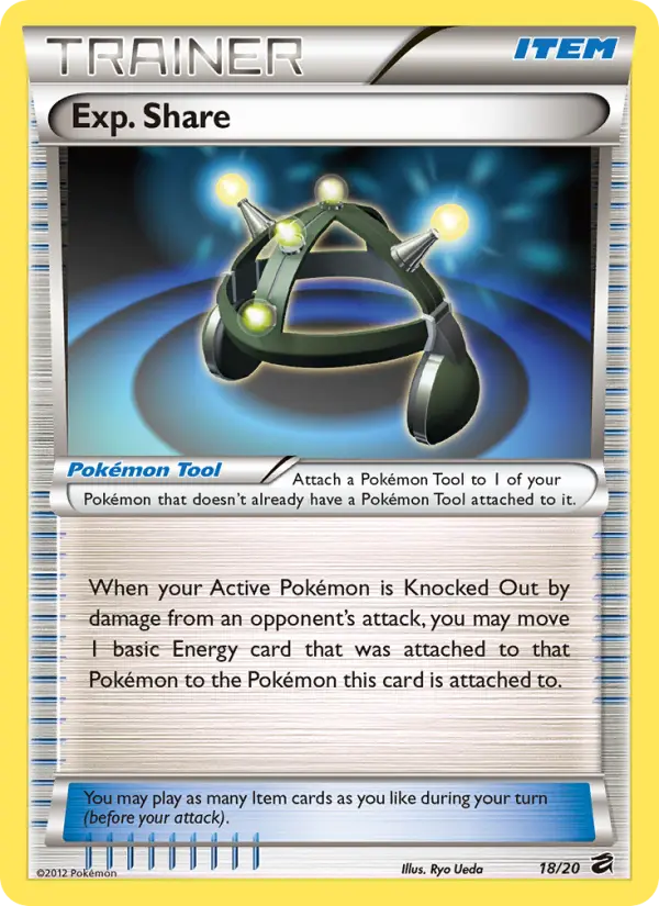 Exp. Share Rare Pokemon card #18 from Dragon Vault