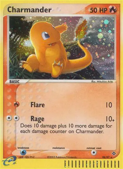 Charmander Rare Pokemon card #98 from Dragon