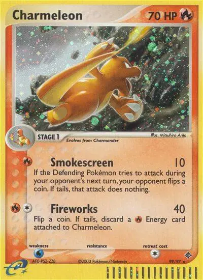 Charmeleon Rare Pokemon card #99 from Dragon
